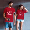 thumbnail image 1 of TIHLMK Mens Tshirts Short Sleeve Men Couples Lover Valentine's Day Short Sleeve Letter Print T Shirts Tops, 1 of 6