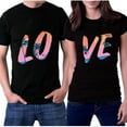 thumbnail image 1 of TIHLMK Mens Tshirts Summer Under 10 Men Couples Lover Valentine's Day Short Sleeve Love Letter Print T Shirts Tops, 1 of 7