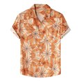 thumbnail image 1 of TIHLMK Mens Tshirts Summer Shirt Printing Casual Men's Short Sleeve Shirt Lapel Top, 1 of 8