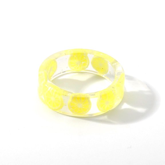 TIHLMK Promise Rings for Her Cute Acrylic Resin Rings Colorful Summer Knuckle Transparent Rings