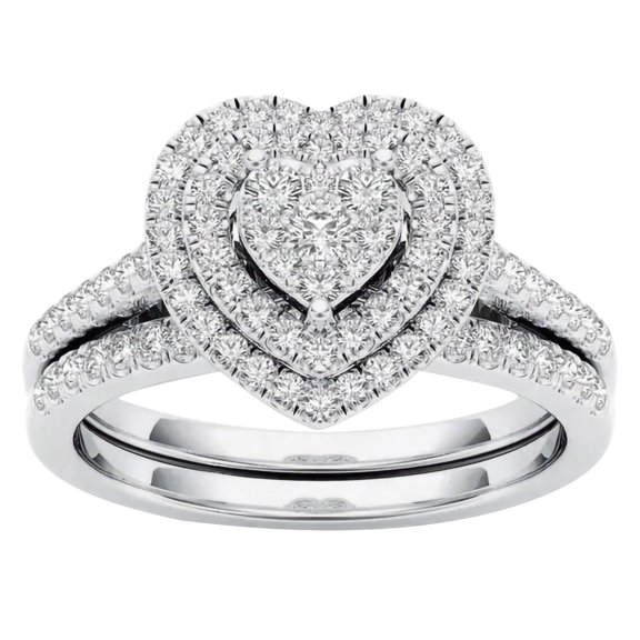 TIHLMK Promise Rings for Her Luxury Elegant Fashion Silver Jewelry Bridal Zircon Diamond Elegant Wedding Ring