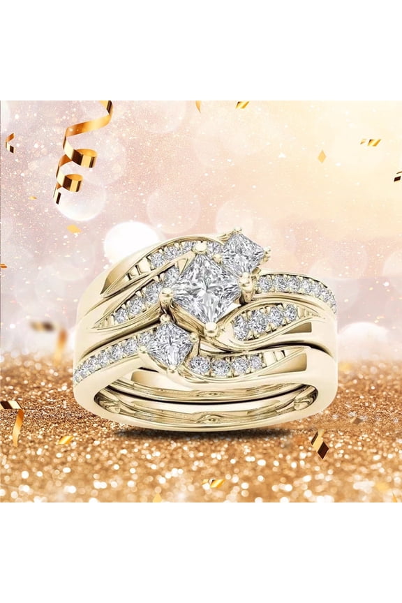 Promise Rings for Her Ring Round Diamond Wedding Band Anniversary Gift Accessory Rings