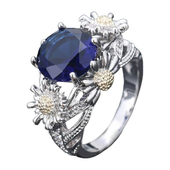 TIHLMK Ring for Women European and Fashion Sunflower Ring