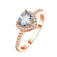 thumbnail image 1 of TIHLMK Rings for Teen Mother's Day Ring Bridal Zircon Diamond Elegant Engagement Wedding Band Gift, 1 of 2