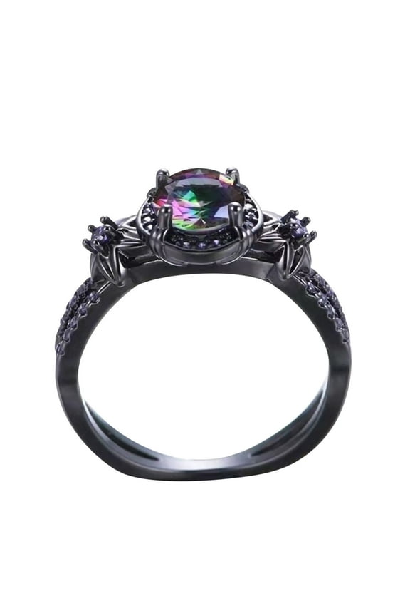 Rings for Women's Rings Oval Cut Fire-Opal Jewelry Birthday Gift Bridal Party Rings for Women Romantic Wedding Jewelry Christmas Gift