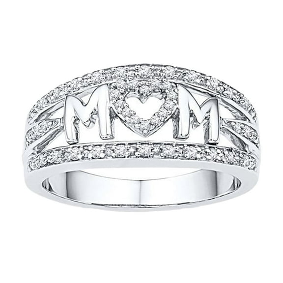 TIHLMK MOM Rings for Her Women Ring Lovers Moon Woemns Jewelry Gift for Women Valentine's Day Gift