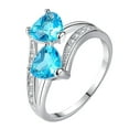 TIHLMK Sales Clearance Rings for Teen Girls Ladies Fashion Diamond