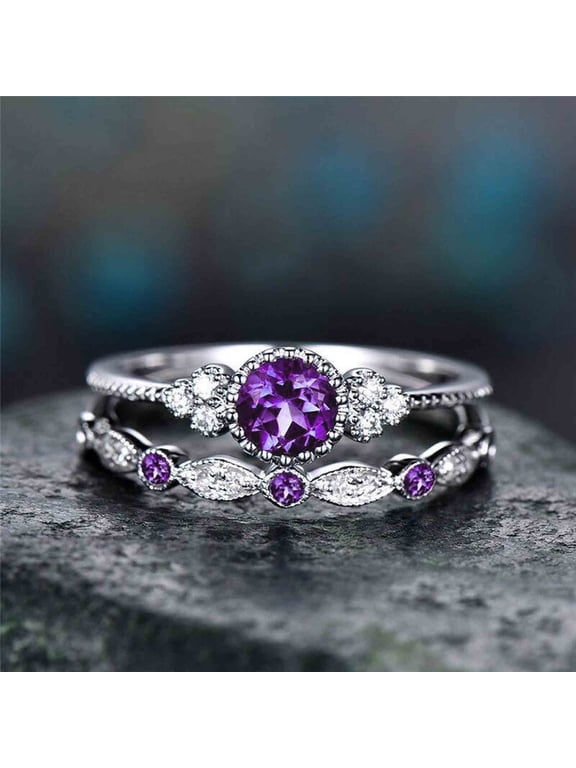 Rings for Teen Women's Fashion Ring Couple Jewelry 1 Pair Rings Set
