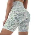 thumbnail image 1 of TIHLMK Short Yoga Pants Sales Clearance Women Printed Running Shorts Sport Pant Elastic Waist Workout Shorts Gift for Women, 1 of 5