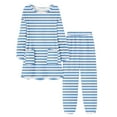 thumbnail image 1 of Lopecy-Sta Sleepwear for Women Set Women's Fleece-Lined Pajama Set Crew Neck Mid-Length Nightwear Sleepwear Set for Women, 1 of 5