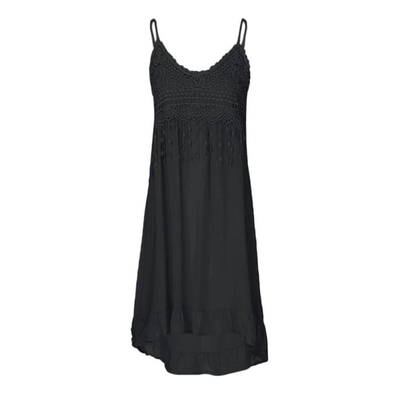 TIHLMK Summer Maxi Dresses for Women Women's Fashion Sleeveless Summer Tassel Cotton Fashion Long Dress Gift for Women