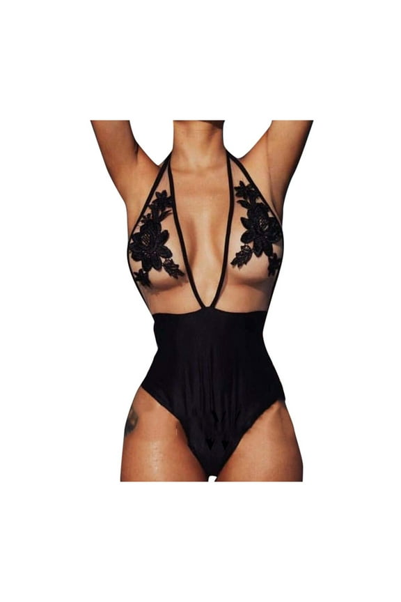 Women's Rose Embroidered Patchwork Mesh Bikini Swimsuit Set Summer Beachwear with Ruched Tummy Control, High Waisted Swimwear for Pool, Beach Trip & Vacation