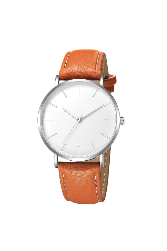 Watch for Men Geneva Fashion Men Date Alloy Case Synthetic Leather Analog Quartz Sport Watch