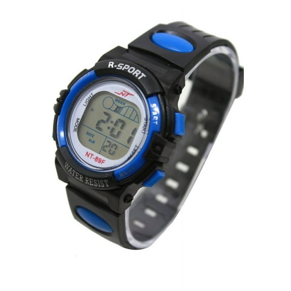 TIHLMK Watch for Youngster Led Light Wrist Watch Alarm Date Digital Multifunction Sport