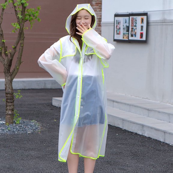 TIHLMK Women And Man Casual Long Sleeve Windbreaker WaterproofRaincoat