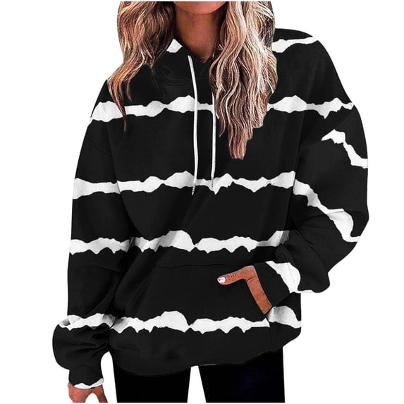 TIHLMK Women's Hoodies Sales Clearance Women's Fashion Christmas Printed Pocket Long Sleeve Blouse Casual Tops Sweatershirt Button Hoodies Gifts for Women