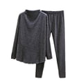 thumbnail image 1 of Lopecy-Sta Womens Pajamas Set 2 Piece Lounge Wear High Neck Long Sleeve Tops & Pjs Bottoms Home Clothes Pajamas Set Casual Loungewear Sleepwear Sets, 1 of 6