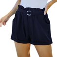 thumbnail image 1 of TIHLMK Womens Pants Short Fashion Women Sweat Shorts Summer Casual Loose Pocket Solid Pockets High Waist Short Gift for Women, 1 of 6