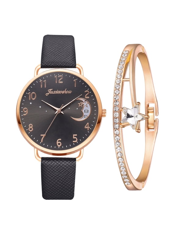 Womens Watch Minimalist Fashion with Strap Dial Women's Quartz Watch Gift Watch