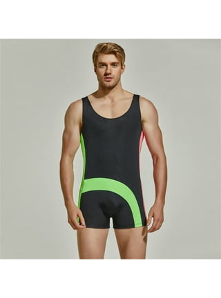 Man in one piece bathing suit shop