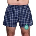 thumbnail image 1 of TIICHOO Men's Incontinence Underwear Regular Absorbency Washable Reusable Urinary Incontinence Leak Proof Boxer Shorts with Front Fly 1 Pack(3X-Large, Blue Plaid), 1 of 7