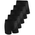thumbnail image 1 of TIICHOO Washable Incontinence Underwear for Men Breathable Absorbent Urinary Leak Proof Boxer Briefs Pack of 5 (3X-Large, 5 Black), 1 of 7