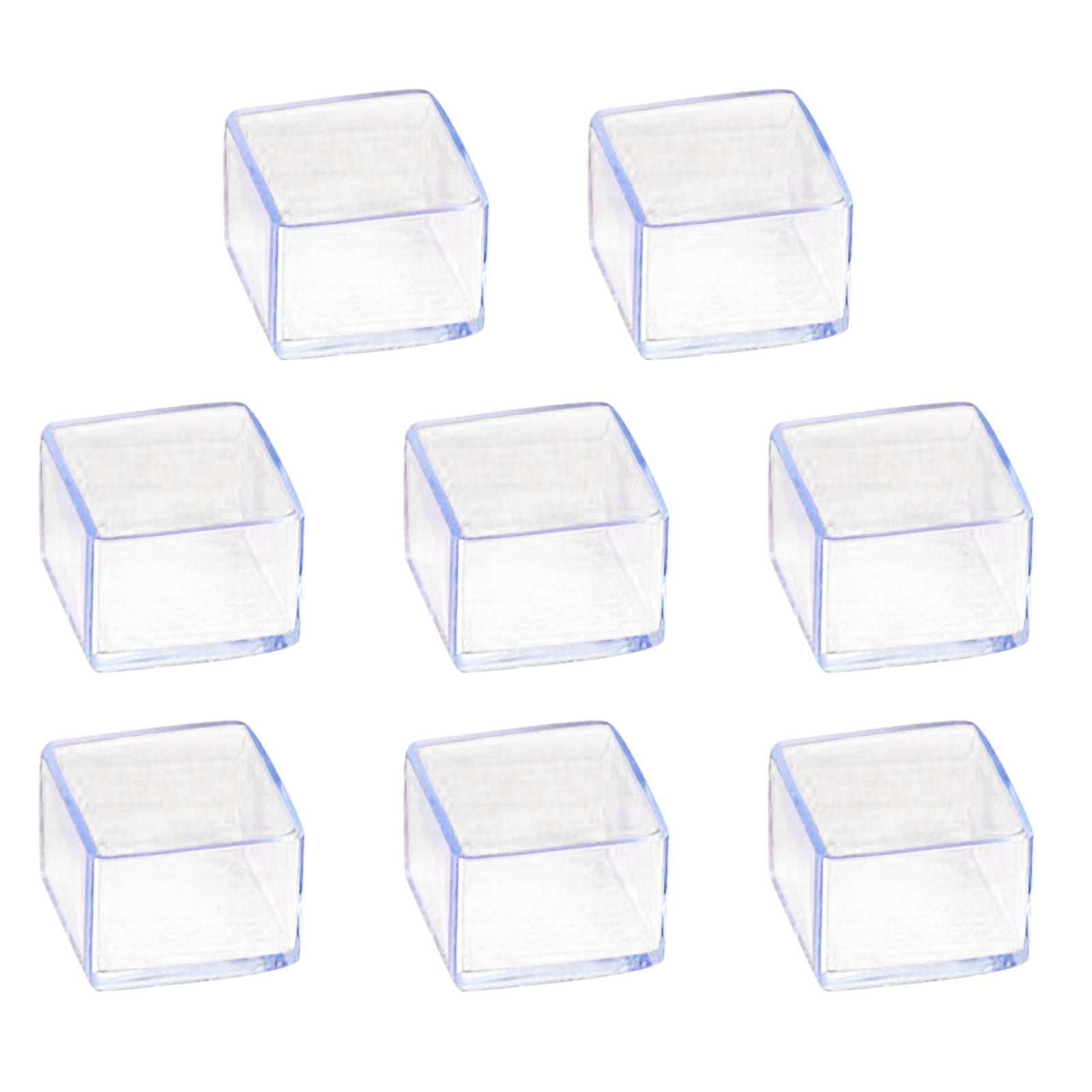 TIIFSWHS Chair Leg Floor Protectors 8pcs Stretchable Transparent Clear Silicone Table Furniture