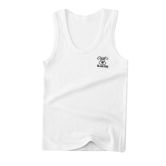 TIIFSWHS Children's Cotton Vests Summer Boys And Girls Vests Boys Vests ...