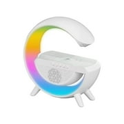 TIIFSWHS G Type LED Wireless Charging Speaker Light App Controlled 3 Multifunctional Bluetooth Speaker with Wireless Fast Charging RGB Light and Sunrise Alarm Clock G Speaker.
