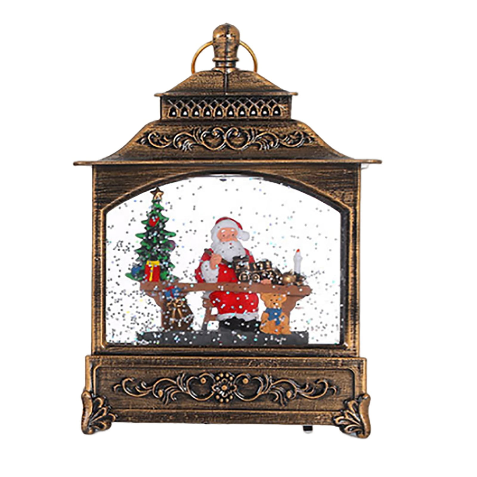 TIIFSWHS Music Christmas Snowball Light Illuminated St. N.i.c.k Water