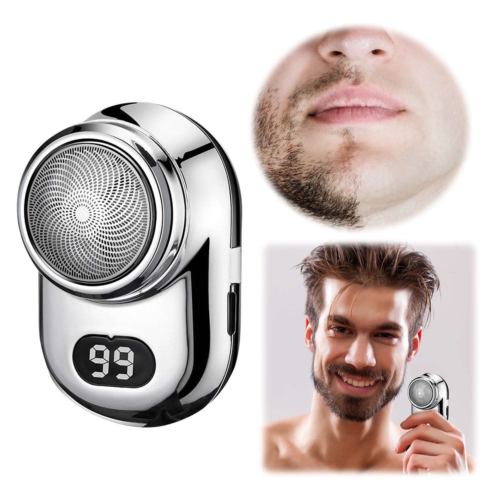 TIIFSWHS New Type C Fast Charging Shaver with Water Washing Portable