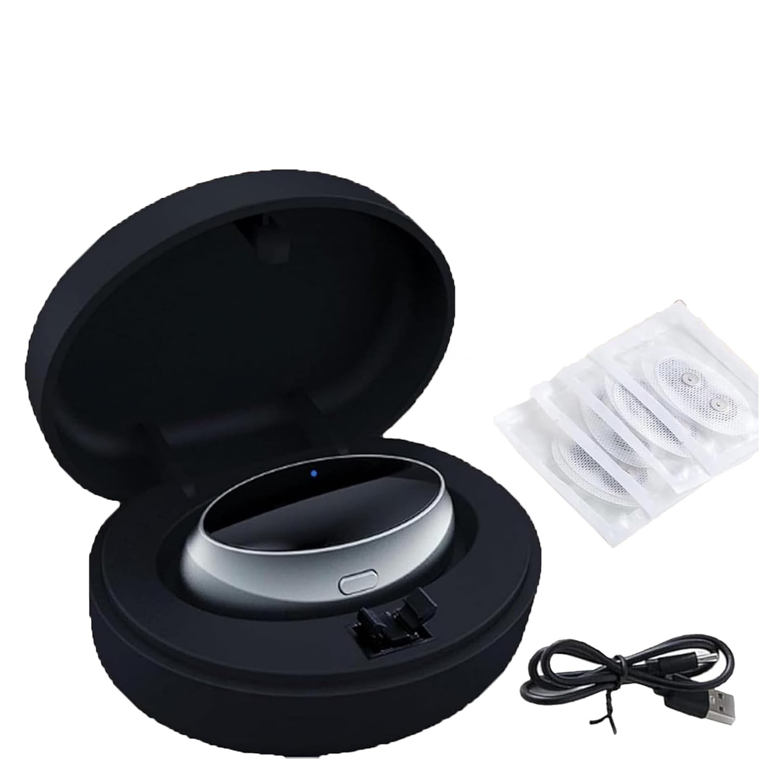 TIIFSWHS SleepEase Pro Anti-Snore Patch Smart Sleep Ease Pro Anti Snoring Device, SleepEase Device with 3-Speed Adjustment