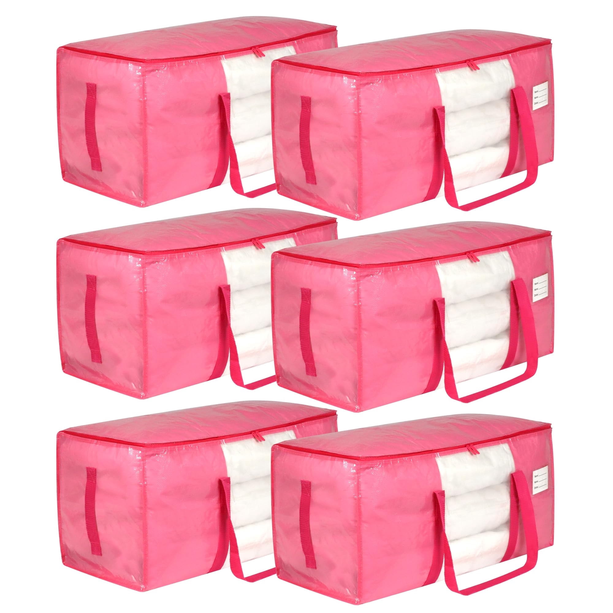 Heavy Box To Move TIJITY 6 Pack Extra Large Heavy Duty Moving Bags with Clear Window ...