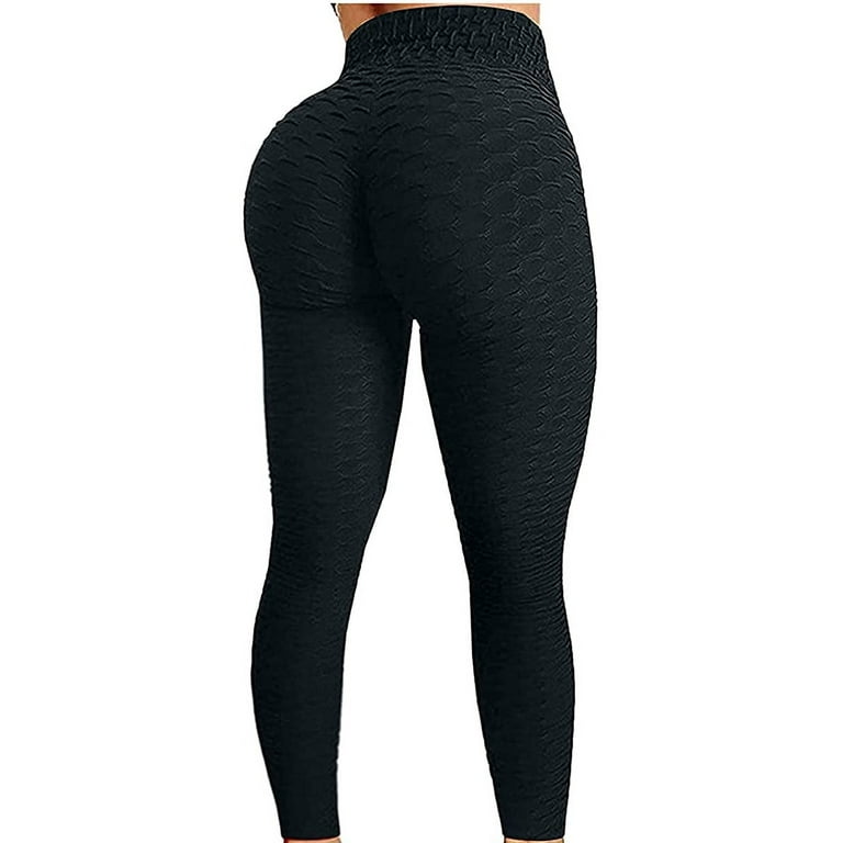 FeiFei66 Women's Butt Lifting TIK Tok Leggings High Waist Tummy Control Yoga  Pants Stretch Workout Running Tights (Navy, XS) : : Everything Else