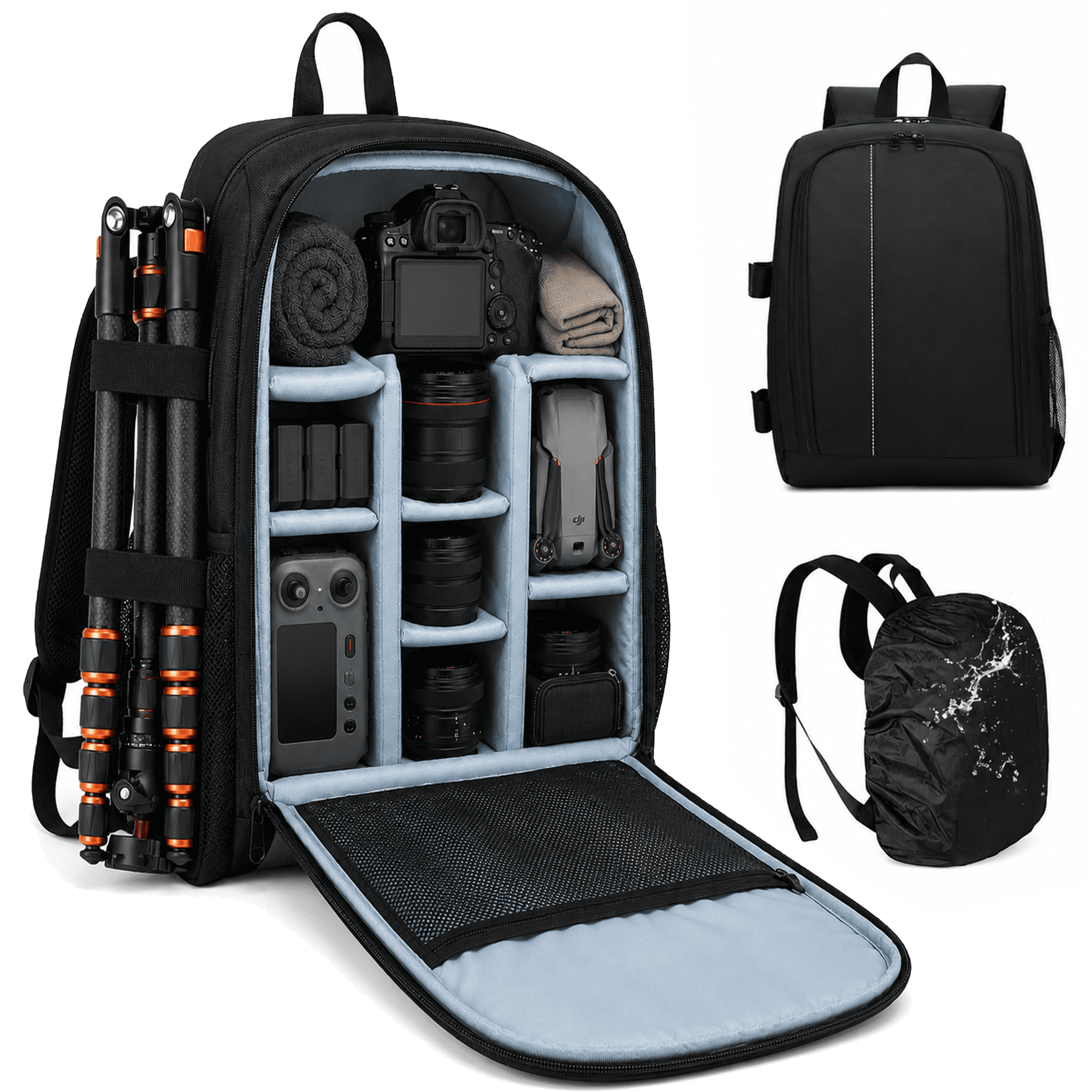 best affordable 15 laptop and dslr camera backpack NASKVOWT Waterproof The secure zippered opening ensures your gear stays safe while offering the convenience of a sling bag with the comfort of a backpack BAGSMART Camera Backpack DSLR Camera