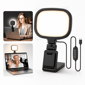 TIKBBRMG 5'' Ring Light for Computer, Laptop, Desk, Portable LED Selfie Light for Zoom Meetings, Streaming, CRI>97.8, Video Conference Clip On Lighting for Monitor & Webcam