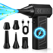 TIKBBRMG Compressed Air Duster - 150,000RPM Super Power Electric Air Duster, 4-Gear Adjustable Mini Rechargeable Cordless Air Duster Blower for Computer, Keyboard, Car, Outdoors, Home