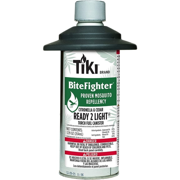 TIKI 1215093 Brand Bitefighter Torch Fuel, 12 Ounce Canister