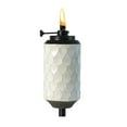thumbnail image 1 of TIKI  Adjustable Flame 65 in Weathered White Resin Citronella Garden Torch, 1 of 4
