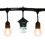 TIKI BiteFighter 36-Ft Outdoor LED Mosquito Repellent String Lights   Weatherproof Patio Lights with 3 Replaceable Repellent Pods