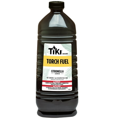 TIKI Brand 100 oz. Citronella Torch Fuel, Outdoor Lighter Fluid for TIKI Torches with Easy Pour System