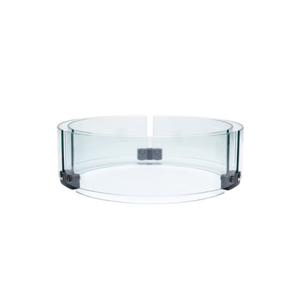 Clear Tempered Glass Wind Guard for Propane Fire Pit