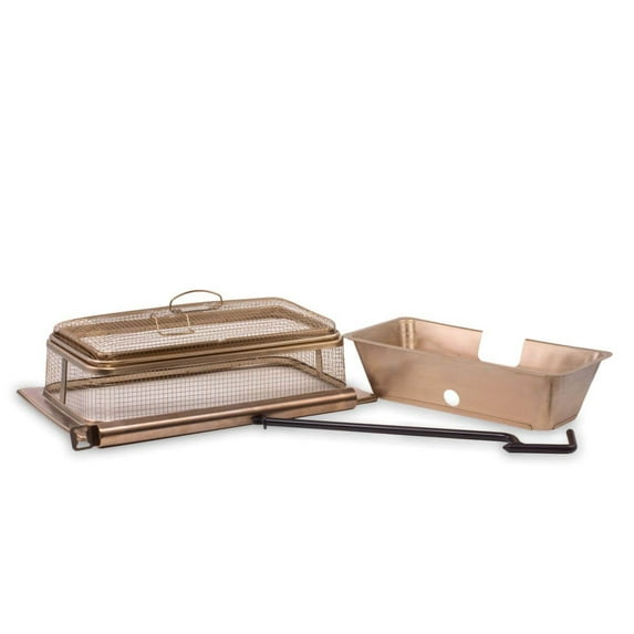 TIKI® Brand 18 Inch Retreat Fire Pit Accessory Metal Screen, and 32.9 Inch 2 Piece Poker, and Heat Deflector