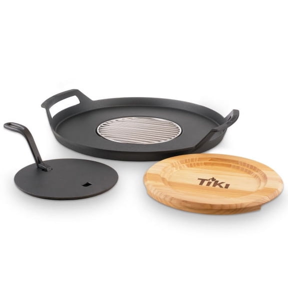 TIKI Brand 23.21 Inch Diameter Accessory Metal Fire Pit Griddle
