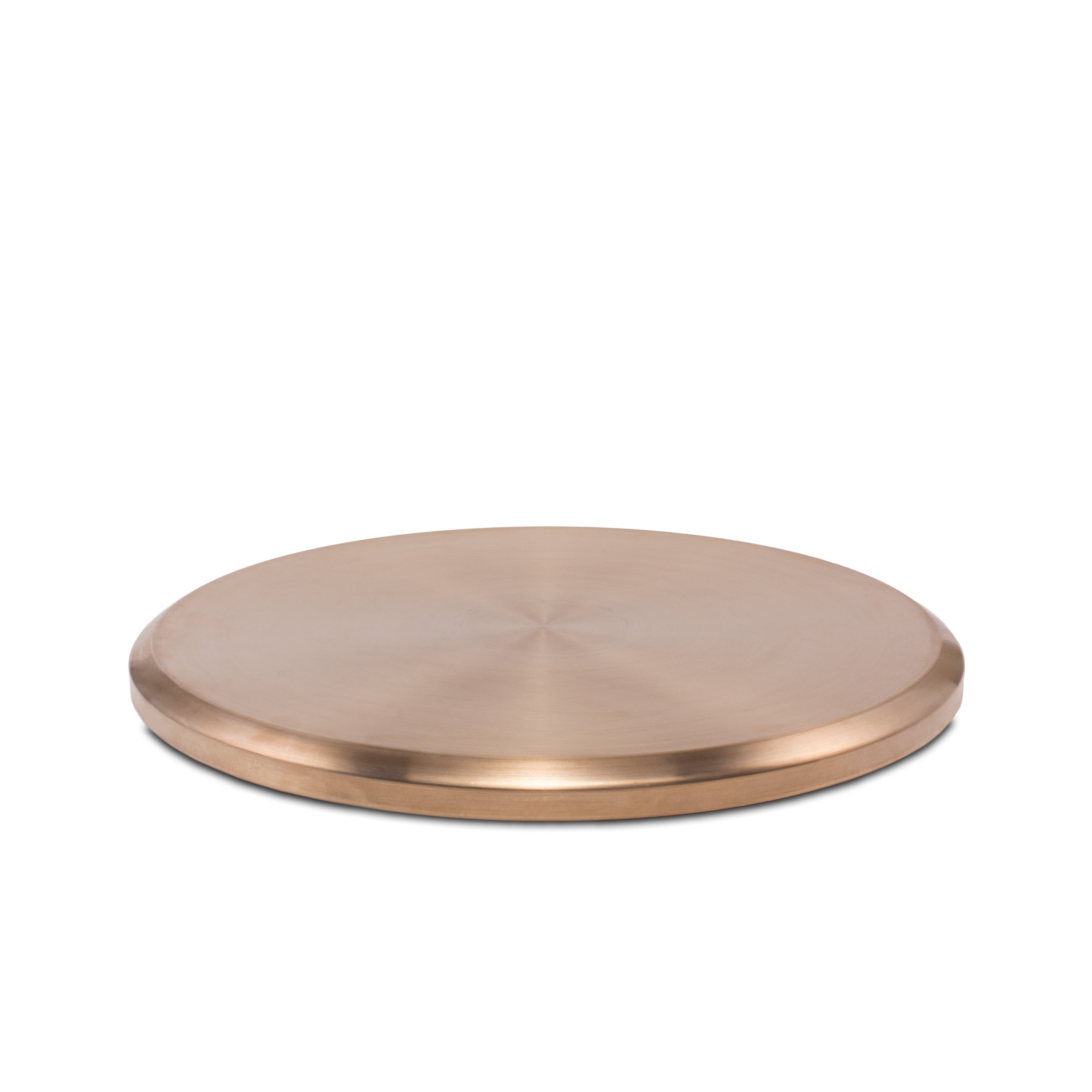 Gold Round Stainless Steel Patio Fire Pit Tabletop Cover