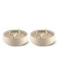 thumbnail image 1 of TIKI® Brand 7 Inch Diameter Ceramic Concrete Bowl White, 1 of 4