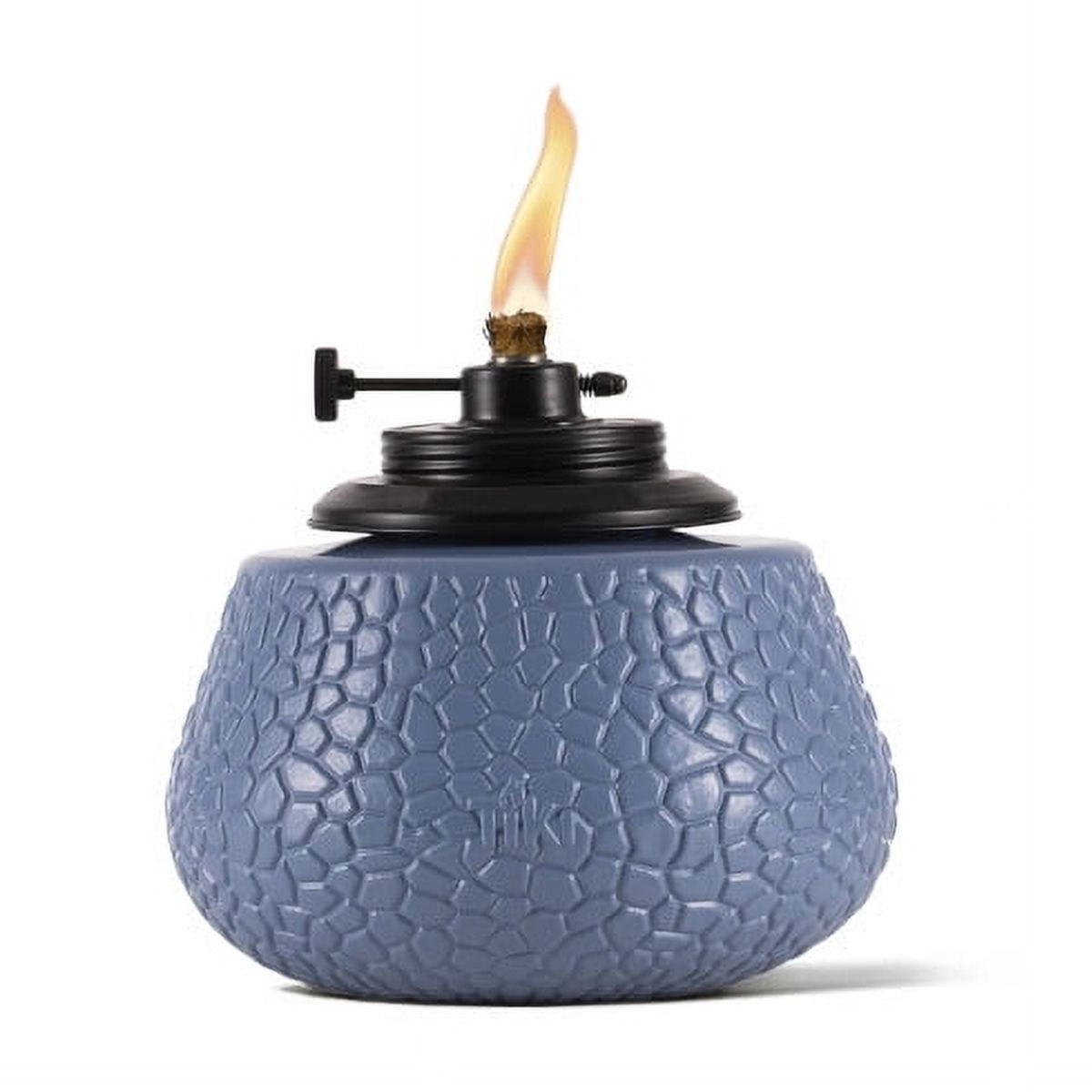 Blue Denim Adjustable Flame Stone Table Torch
