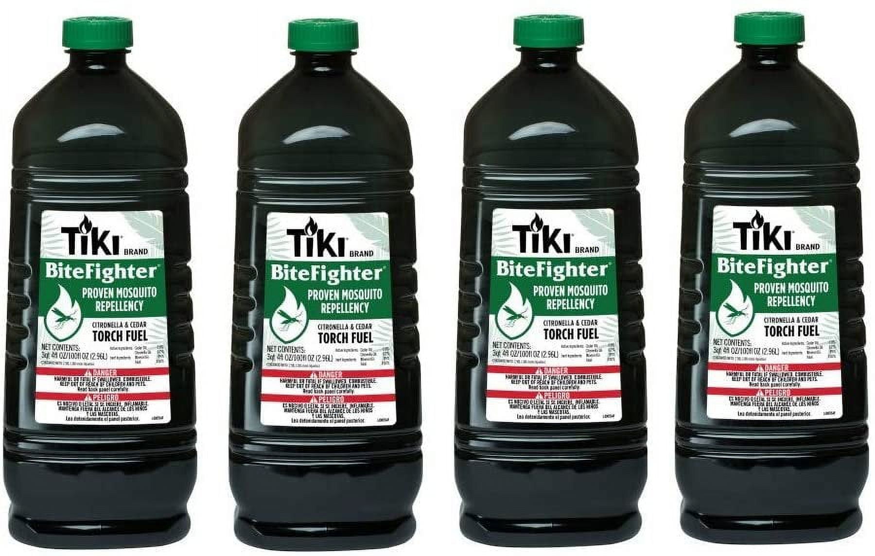 TIKI Brand Bitefighter Torch Fuel, 100 Ounces Pack of 4