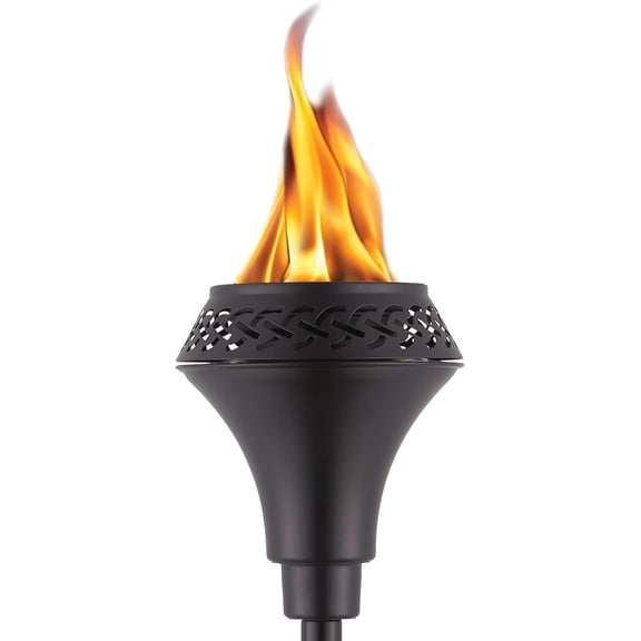 TIKI Brand Island King 65 Inch TIKI Torch Metal Black