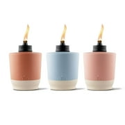 TIKI  Brand Sunset Sands Tabletop Torch Glass 3-Pack
